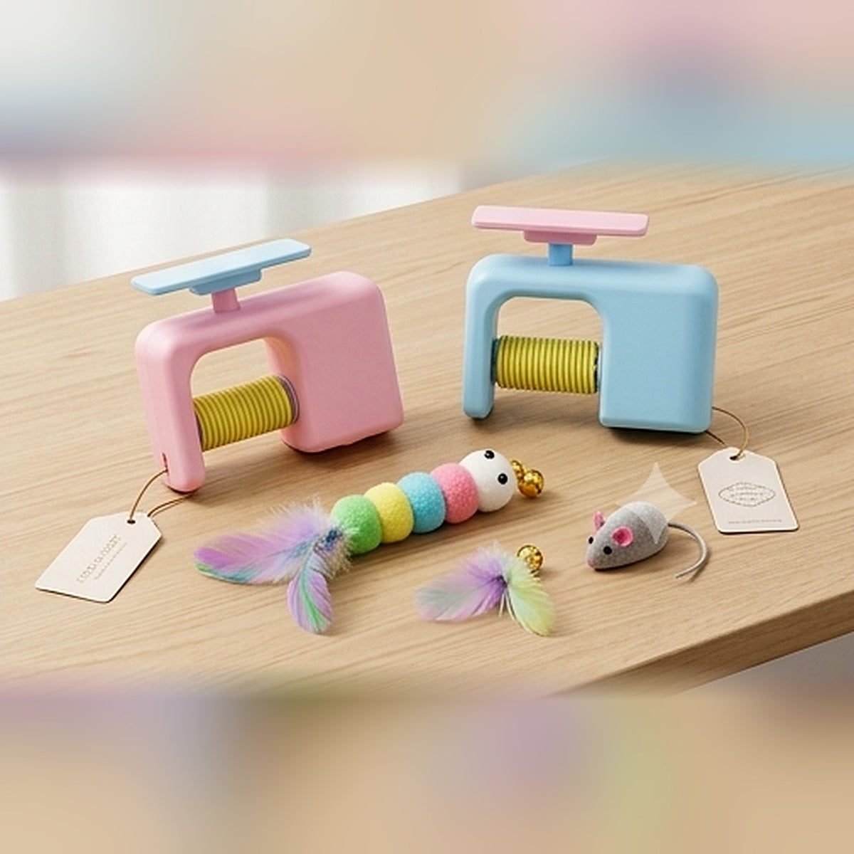 Jouet électrique interactif pour chat avec balles automatiques et portes suspendues – Poil & Co