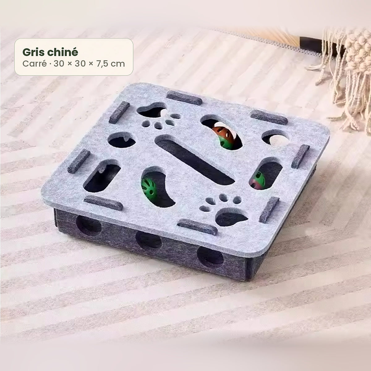 Puzzle pour chat en feutre, stimulation mentale et physique