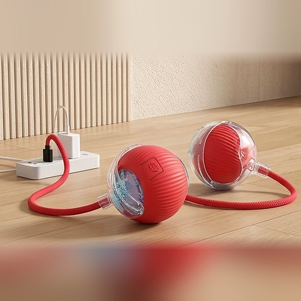 Jouet balle roulante pour chat seul à la maison, rechargeable USB
