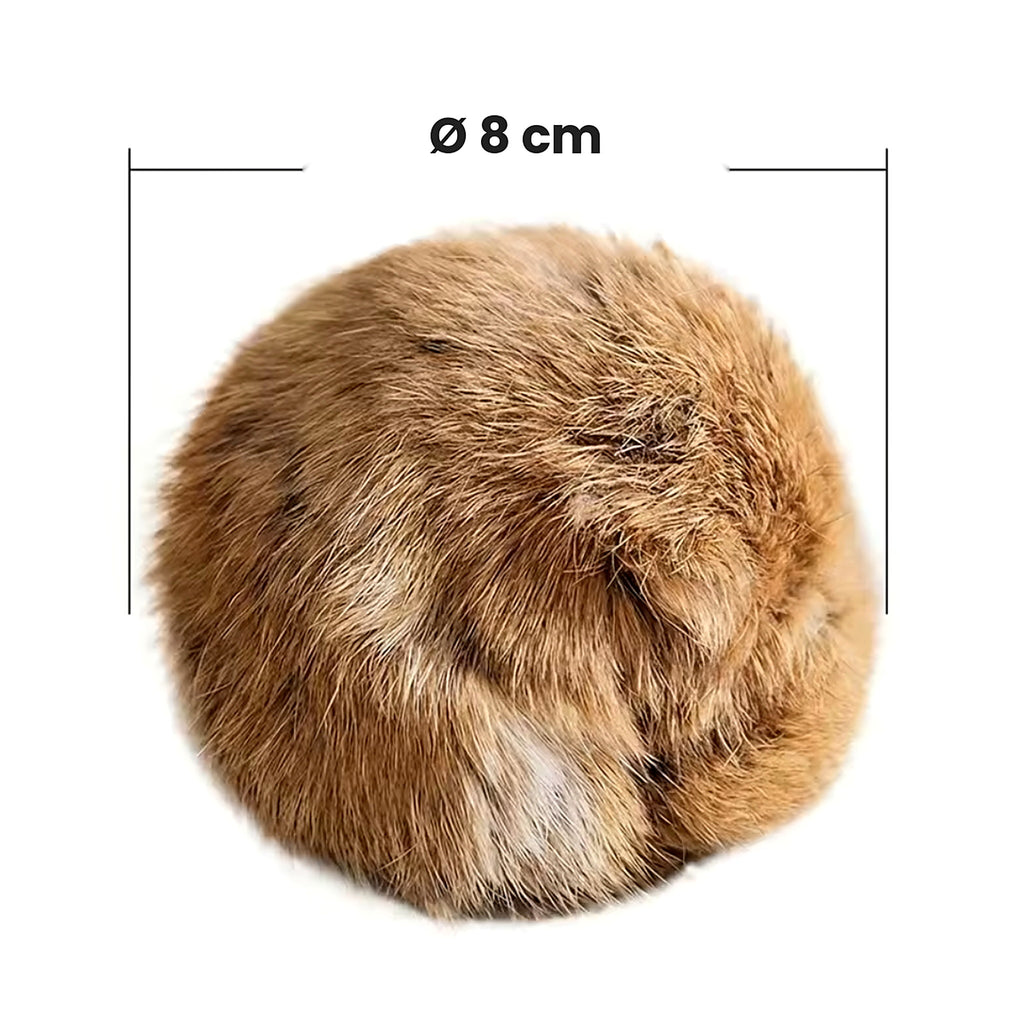 Jouet balle en fourrure pour chat sans pile