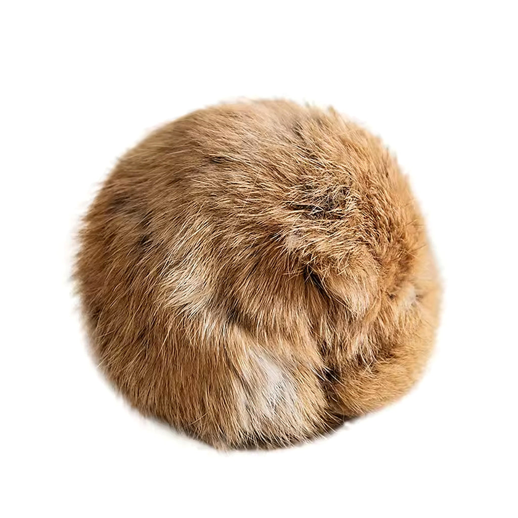 Balle en fourrure pour chat, coutures renforcées et tissu lavable